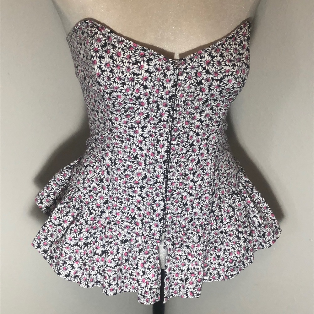 RARE Betsey Johnson Peplum Corset Top